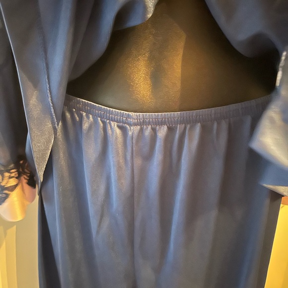 Vintage Undercover Wear Blue & Pink Silky 2pc Pj Set Size M - Picture 7 of 16